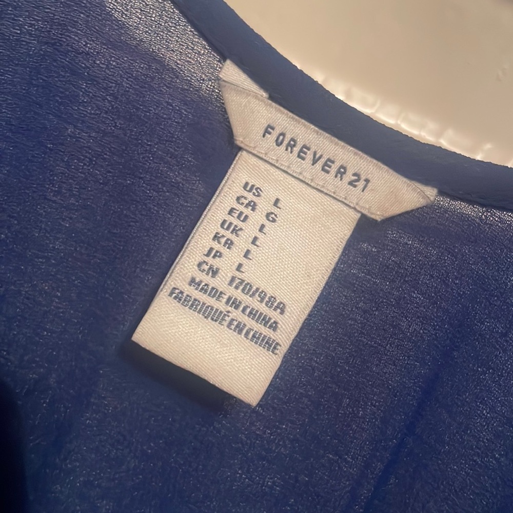 Forever 21 long blue dress